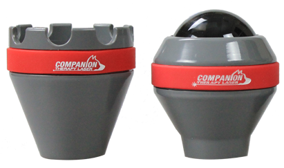 Large off-contact and large on-contact Companion laser treatment heads